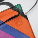 LOEWE Shoulder Bag Leather Multicolor Gold Auth 193351V-15