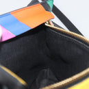 LOEWE Shoulder Bag Leather Multicolor Gold Auth 193351V-19