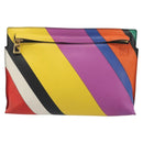LOEWE Shoulder Bag Leather Multicolor Gold Auth 193351V-2