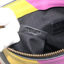 LOEWE Shoulder Bag Leather Multicolor Gold Auth 193351V-22