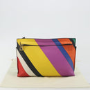LOEWE Shoulder Bag Leather Multicolor Gold Auth 193351V-24
