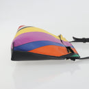 LOEWE Shoulder Bag Leather Multicolor Gold Auth 193351V-4