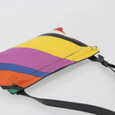 LOEWE Shoulder Bag Leather Multicolor Gold Auth 193351V-6
