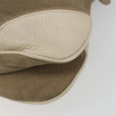 PRADA Shoulder Bag Canvas Beige Gold Auth 193355-12