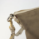 PRADA Shoulder Bag Canvas Beige Gold Auth 193355-14