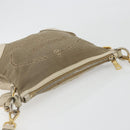 PRADA Shoulder Bag Canvas Beige Gold Auth 193355-6
