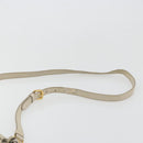 PRADA Shoulder Bag Canvas Beige Gold Auth 193355-8