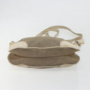 PRADA Shoulder Bag Canvas Beige Gold Auth 193355-9