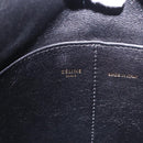CELINE Chain Shoulder Bag Suede Green Gold Auth 193356A-15