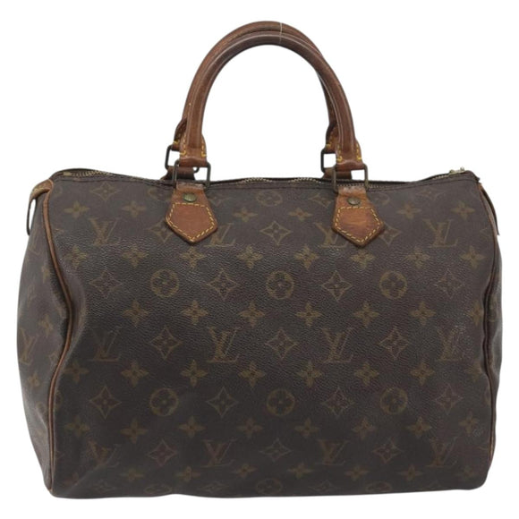 LOUIS VUITTON Monogram Speedy 30 Hand Bag M41526 LV Auth 193357