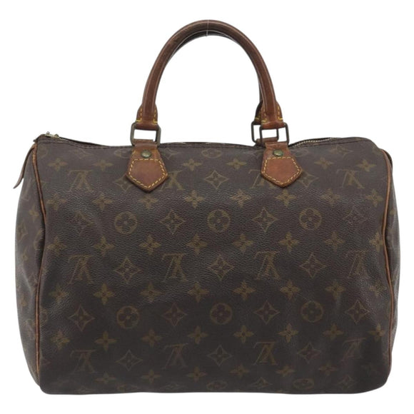 LOUIS VUITTON Monogram Speedy 30 Hand Bag M41526 LV Auth 193357