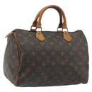 LOUIS VUITTON Monogram Speedy 30 Hand Bag M41526 LV Auth 193360-1