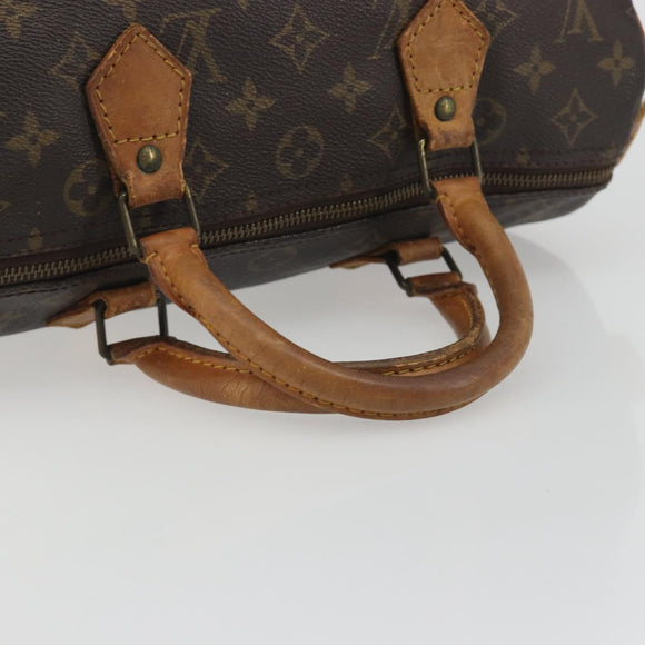 LOUIS VUITTON Monogram Speedy 30 Hand Bag M41526 LV Auth 193360