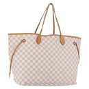 LOUIS VUITTON Damier Azur Neverfull GM Tote Bag N41360 LV Auth 193361-1