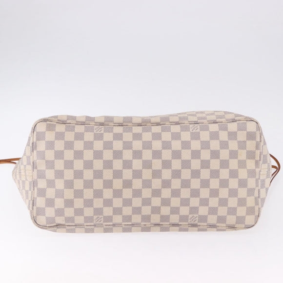 LOUIS VUITTON Damier Azur Neverfull GM Tote Bag N41360 LV Auth 193361