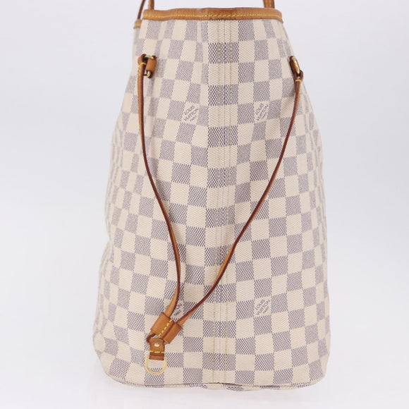 LOUIS VUITTON Damier Azur Neverfull GM Tote Bag N41360 LV Auth 193361