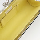 LOEWE Shoulder Bag Leather White Silver Auth 193364-11