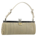 LOEWE Shoulder Bag Leather White Silver Auth 193364-1