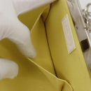 LOEWE Shoulder Bag Leather White Silver Auth 193364-21