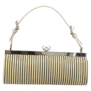 LOEWE Shoulder Bag Leather White Silver Auth 193364-2