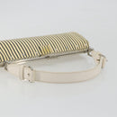 LOEWE Shoulder Bag Leather White Silver Auth 193364-7