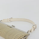 LOEWE Shoulder Bag Leather White Silver Auth 193364-8