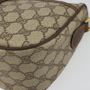 GUCCI GG Supreme Web Sherry Line Bag PVC Beige Gold 89 02 032 Auth 193368-10