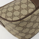 GUCCI GG Supreme Web Sherry Line Bag PVC Beige Gold 89 02 032 Auth 193368-11