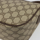 GUCCI GG Supreme Web Sherry Line Bag PVC Beige Gold 89 02 032 Auth 193368-12