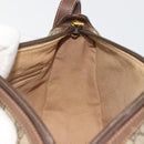 GUCCI GG Supreme Web Sherry Line Bag PVC Beige Gold 89 02 032 Auth 193368-18