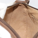 GUCCI GG Supreme Web Sherry Line Bag PVC Beige Gold 89 02 032 Auth 193368-19