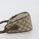 GUCCI GG Supreme Web Sherry Line Bag PVC Beige Gold 89 02 032 Auth 193368-5