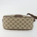 GUCCI GG Supreme Web Sherry Line Bag PVC Beige Gold 89 02 032 Auth 193368-9