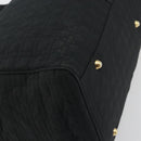 Christian Dior Canage Boston Bag Nylon Black Gold Auth 193370A-13