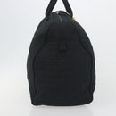 Christian Dior Canage Boston Bag Nylon Black Gold Auth 193370A-5
