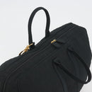 Christian Dior Canage Boston Bag Nylon Black Gold Auth 193370A-6