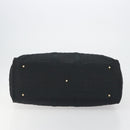 Christian Dior Canage Boston Bag Nylon Black Gold Auth 193370A-9
