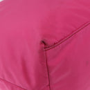 PRADA Tote Bag Nylon Gold Pink Auth 193372A-12