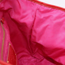 PRADA Tote Bag Nylon Gold Pink Auth 193372A-18