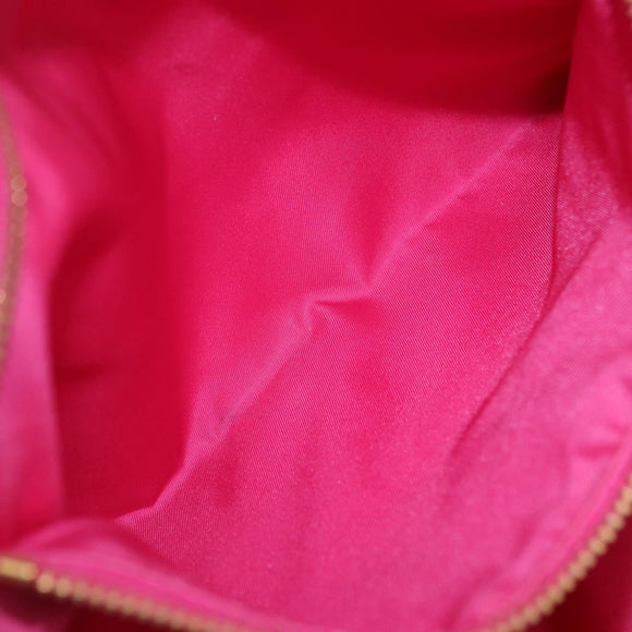 PRADA Tote Bag Nylon Gold Pink Auth 193372A