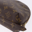 LOUIS VUITTON Monogram Trousse Demi Ronde Cosmetic Pouch M47520 LV Auth 193374-16