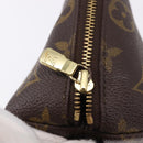 LOUIS VUITTON Monogram Trousse Demi Ronde Cosmetic Pouch M47520 LV Auth 193374-8