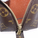 LOUIS VUITTON Monogram Trousse Demi Ronde Cosmetic Pouch M47520 LV Auth 193374-12