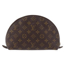 LOUIS VUITTON Monogram Trousse Demi Ronde Cosmetic Pouch M47520 LV Auth 193374-2