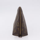 LOUIS VUITTON Monogram Trousse Demi Ronde Cosmetic Pouch M47520 LV Auth 193374-3