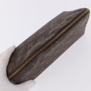 LOUIS VUITTON Monogram Trousse Demi Ronde Cosmetic Pouch M47520 LV Auth 193374-5