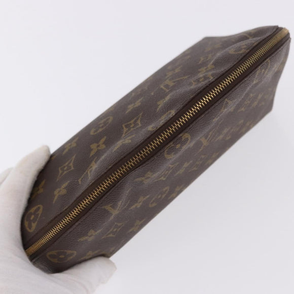 LOUIS VUITTON Monogram Trousse Demi Ronde Cosmetic Pouch M47520 LV Auth 193374