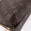 LOUIS VUITTON Monogram Trousse Demi Ronde Cosmetic Pouch M47520 LV Auth 193374-7