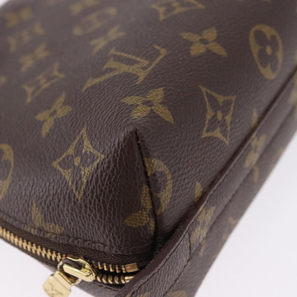 LOUIS VUITTON Monogram Trousse Demi Ronde Cosmetic Pouch M47520 LV Auth 193374