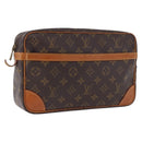 LOUIS VUITTON Monogram Compiegne 28 Clutch Bag M51845 LV Auth 193376-1